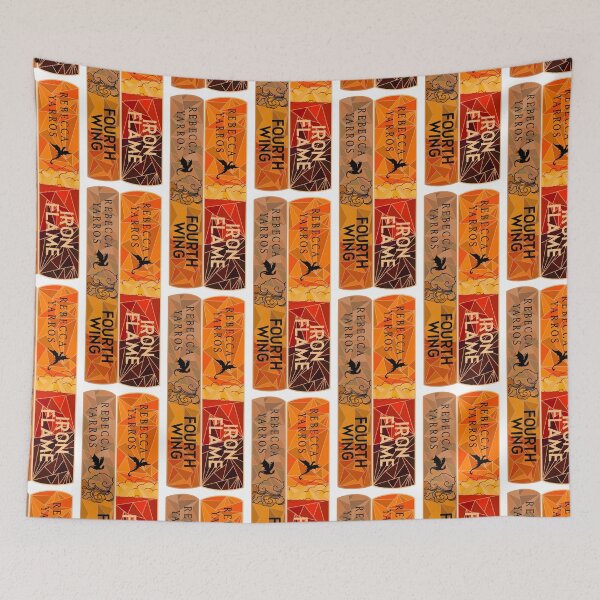 Item preview, Fourth Wing, Iron Flame by Rebecca Yarros Book Spines designed and sold by WondrousDoodles.