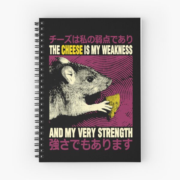 Item preview, The Cheese is my Weakness Rat designed and sold by VintageMedatsu.