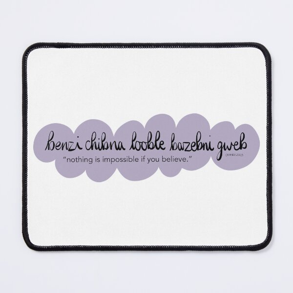 Item preview, “Nothing is impossible if you believe” Simlish designed and sold by Cait Wight Art.
