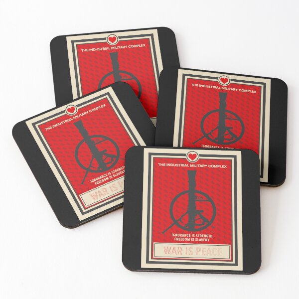 Item preview, War Is Peace: George Orwell Tribute - Artistic Statement Against Media Manipulation and Militarization designed and sold by Boogosh.