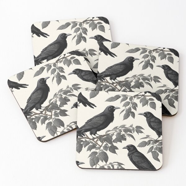 Item preview, Raven pattern designed and sold by Edith Leyster.