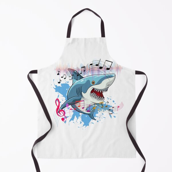Item preview, Happy shark loves music designed and sold by InverseArt.