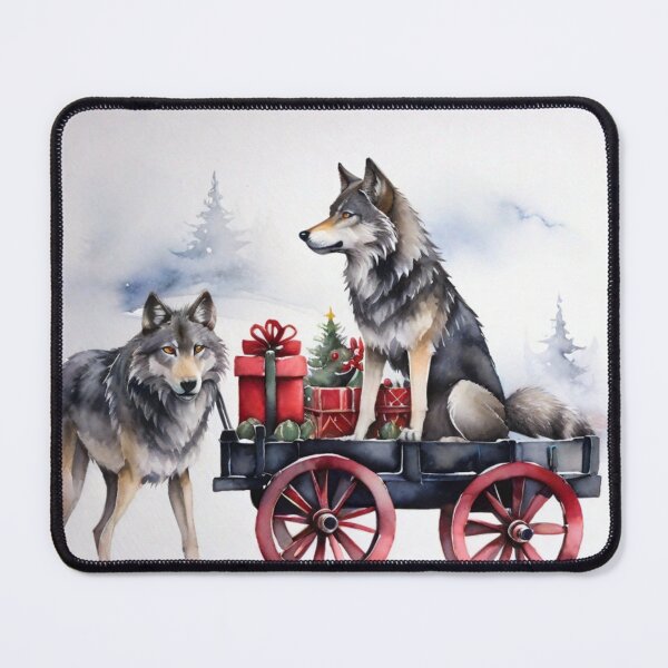 Item preview,  Christmas wolf greeting designed and sold by maggNf.