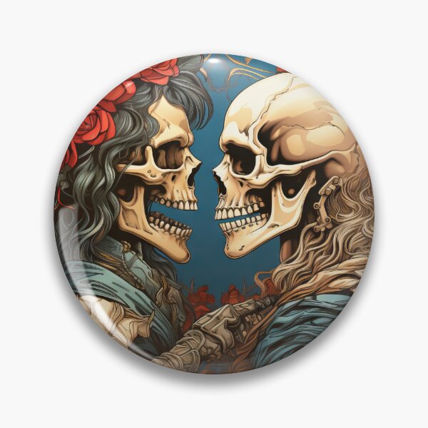 Item preview, Eternal Embrace Skeleton Sticker - Gothic Romance Art designed and sold by SlayerOfKings.
