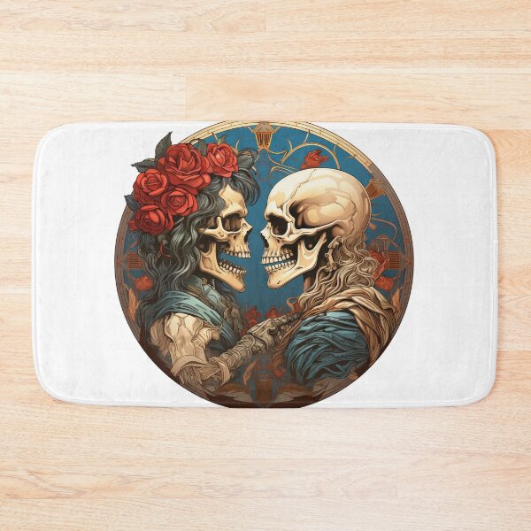 Item preview, Eternal Embrace Skeleton Sticker - Gothic Romance Art designed and sold by SlayerOfKings.