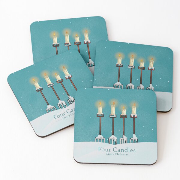 Item preview, 4 Candles Funny Christmas Design designed and sold by anniemarr.