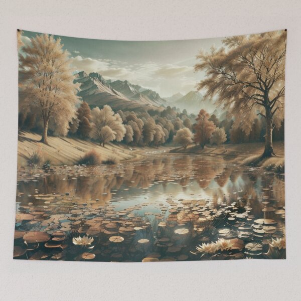 Item preview, big lake during spring time designed and sold by mikaws.