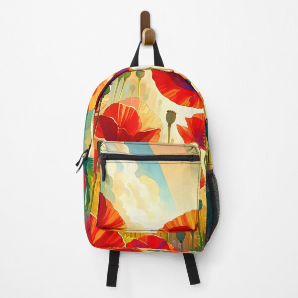 Item preview, Radiant Poppy Field at Sunrise designed and sold by PrintLabArt.