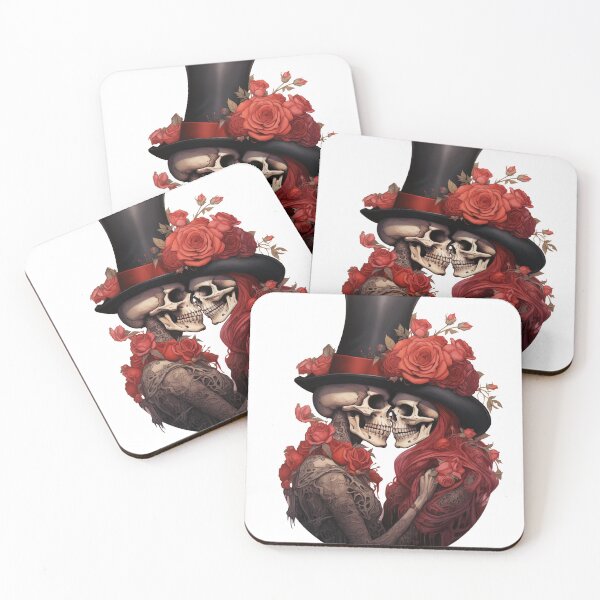 Item preview, Two skeletons kissing designed and sold by enver kucur.