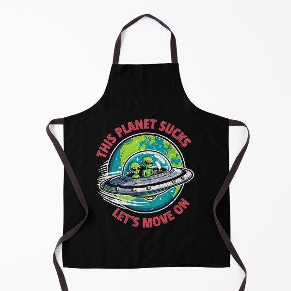 Item preview, This Planet Sucks, Let's Move On - Funny Earth & Space Ghetto Alien in UFO Is Hilarious designed and sold by lunaticbear.