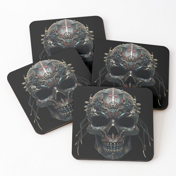 Item preview, Futuristic skull designed and sold by TraceDessiner.