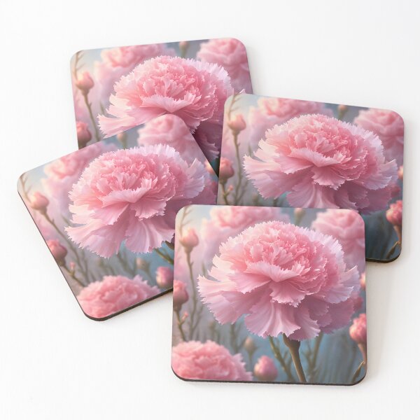 Item preview, Pink Carnation in a dreamy setting designed and sold by Petalandfur.