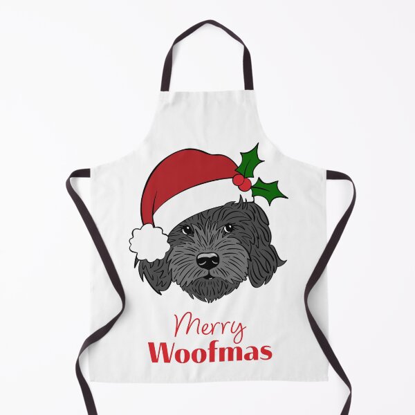 Item preview, Christmas Black Cockapoo, Cavapoo, Cavoodle, Merry Wolfmas designed and sold by laurendemoet.