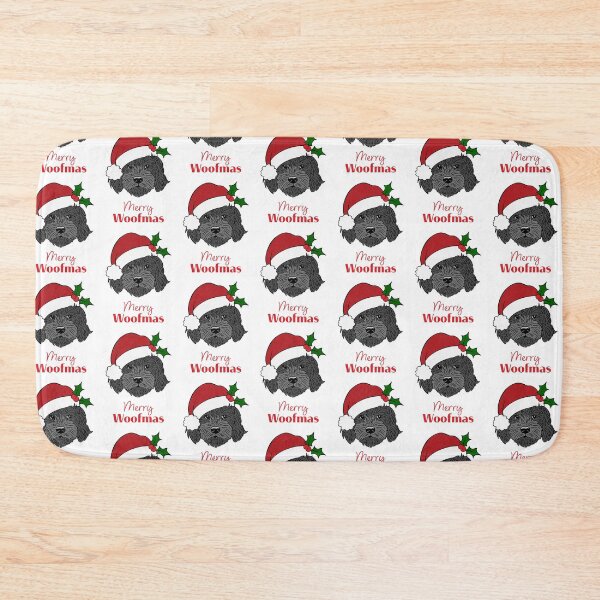 Item preview, Christmas Black Cockapoo, Cavapoo, Cavoodle, Merry Wolfmas designed and sold by laurendemoet.
