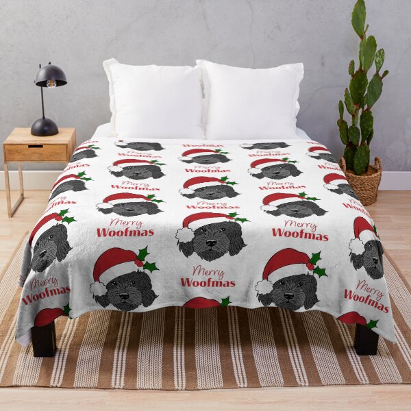 Item preview, Christmas Black Cockapoo, Cavapoo, Cavoodle, Merry Wolfmas designed and sold by laurendemoet.