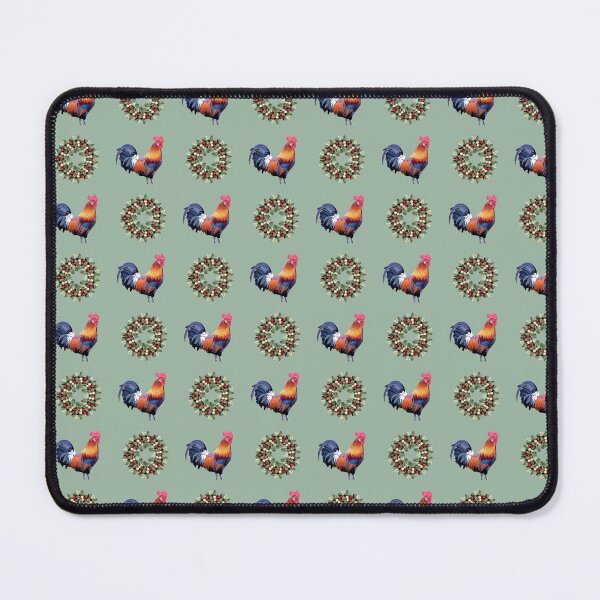 Item preview, Chicken Wreath Christmas Pattern designed and sold by anniemarr.
