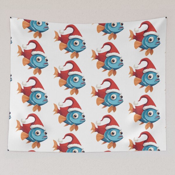 Item preview, Funny Christmas Fish  designed and sold by silviaol.