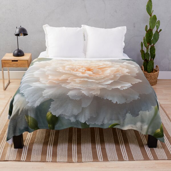 Item preview, White Carnation in a dreamy setting designed and sold by Petalandfur.