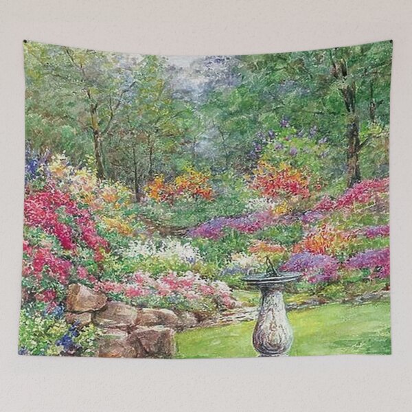 Item preview, Garden with Sundial and Borders designed and sold by tomorrowsart.
