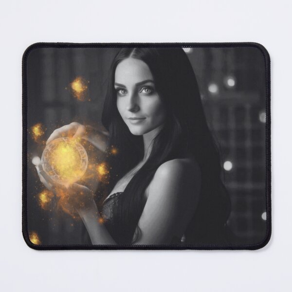Item preview, "Amber Hues Waking up to Life" Beautiful woman AI-assisted Art designed and sold by Lunardreams54.