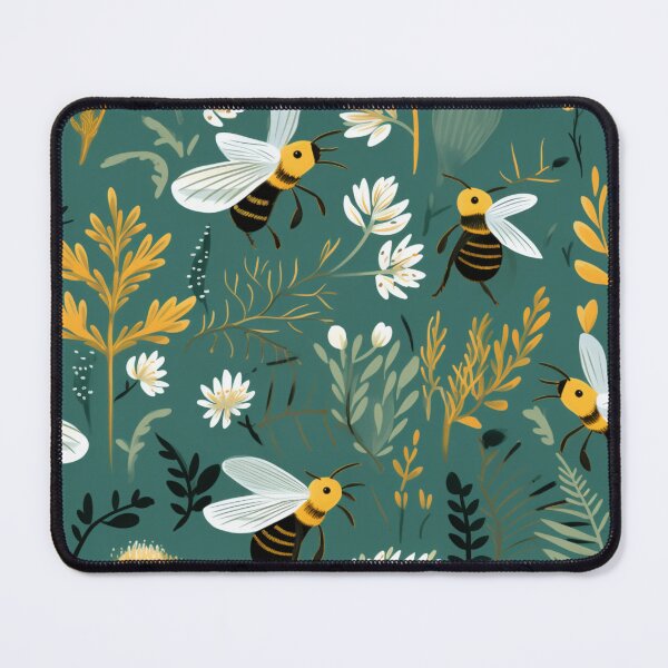 Item preview, Bees in Foliage Pattern designed and sold by Ellimade.