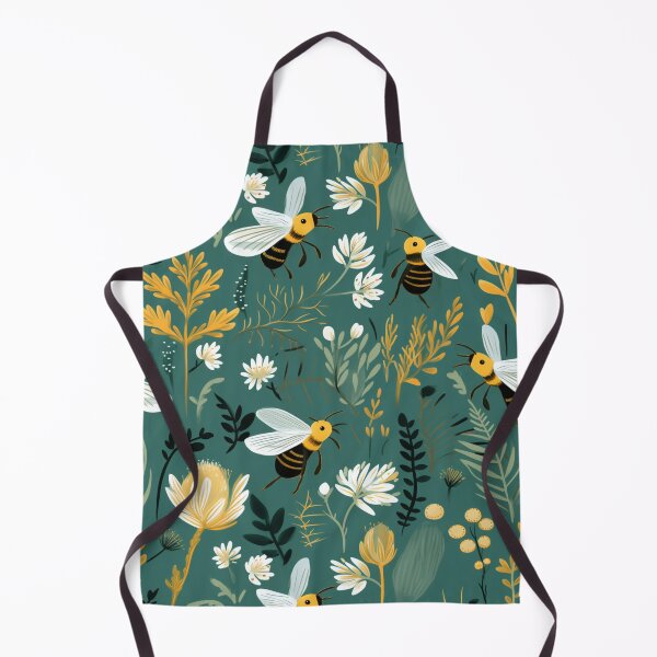 Item preview, Bees in Foliage Pattern designed and sold by Ellimade.