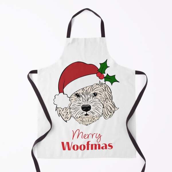 Item preview, Christmas Cream Cockapoo, Cavapoo, Cavoodle, Merry Wolfmas  designed and sold by laurendemoet.