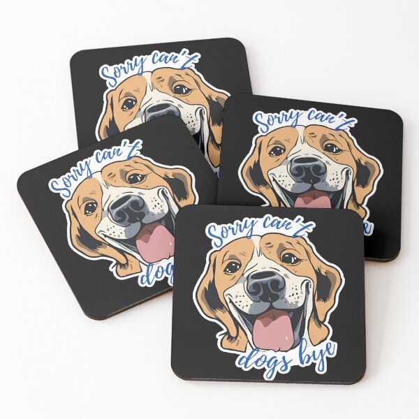 Item preview, Express Your Puppy Love with 'Sorry Can't, Dogs Bye' Sticker - Ideal for Animal Enthusiasts designed and sold by AzottoShop.
