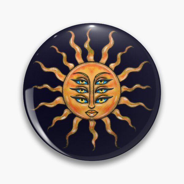 Item preview, Surreal Boho Sun illustration designed and sold by La Loca.