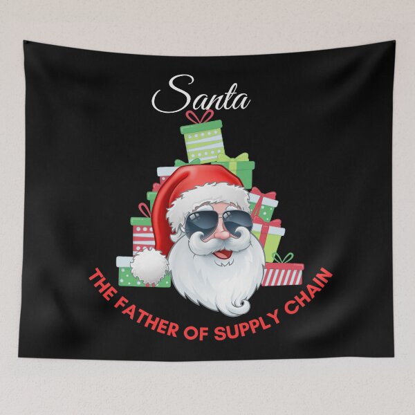 Item preview, Santa, the father and founder of supply chain, supply chain christmas designed and sold by NoetherSym.