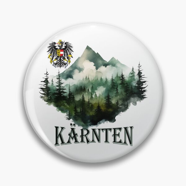 Item preview, Carinthia coat of arms with Austria eagle & mountains designed and sold by Andrea-Design.