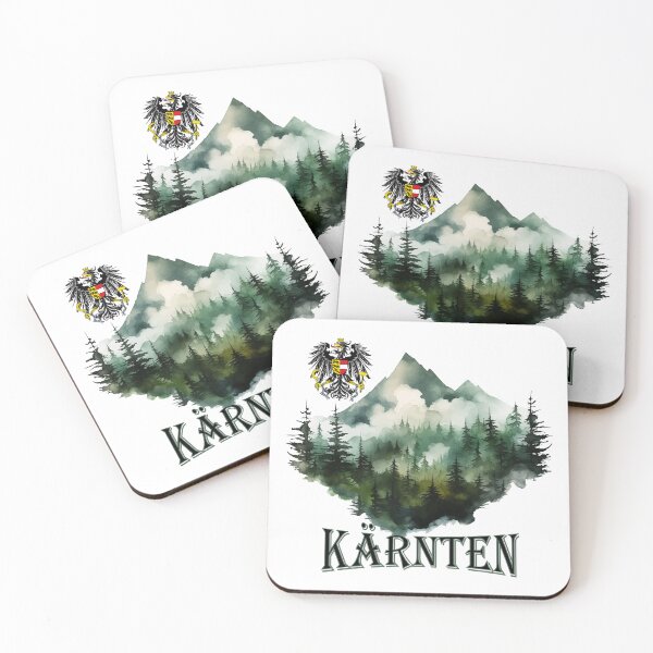 Item preview, Carinthia coat of arms with Austria eagle & mountains designed and sold by Andrea-Design.