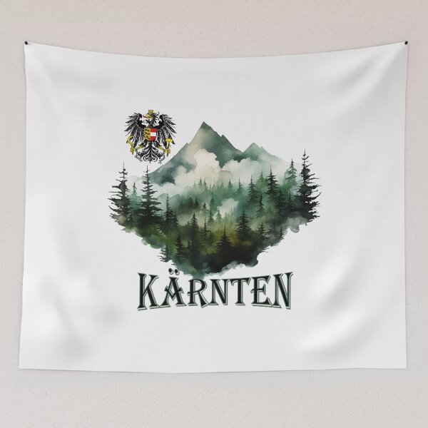 Item preview, Carinthia coat of arms with Austria eagle & mountains designed and sold by Andrea-Design.
