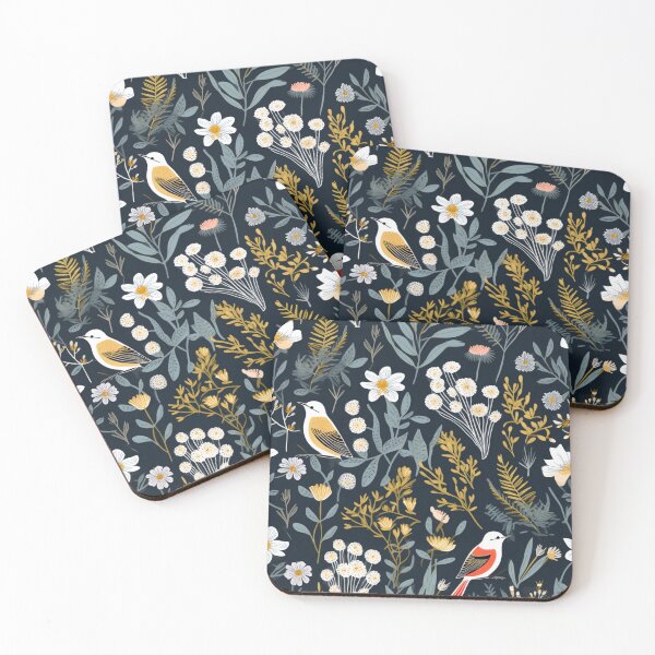 Item preview, Birds in Foliage Pattern designed and sold by Ellimade.
