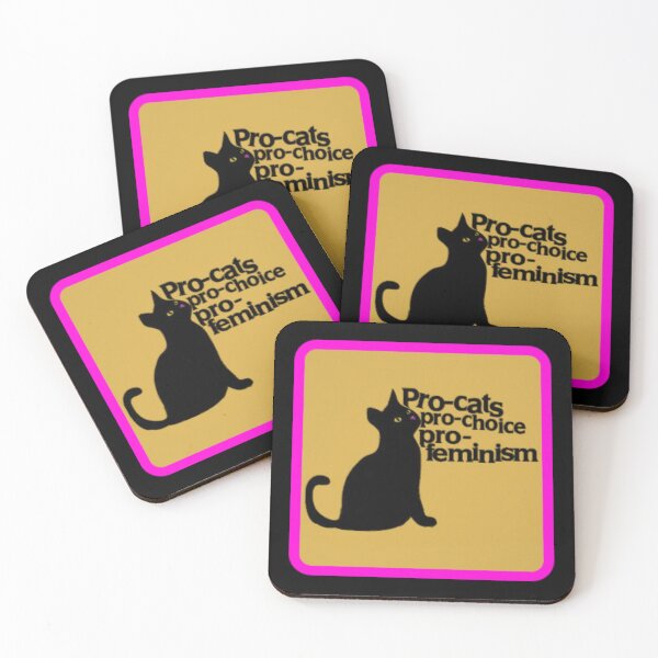 Item preview, pro cats pro choice pro feminism designed and sold by BrontesWhimsyStore.