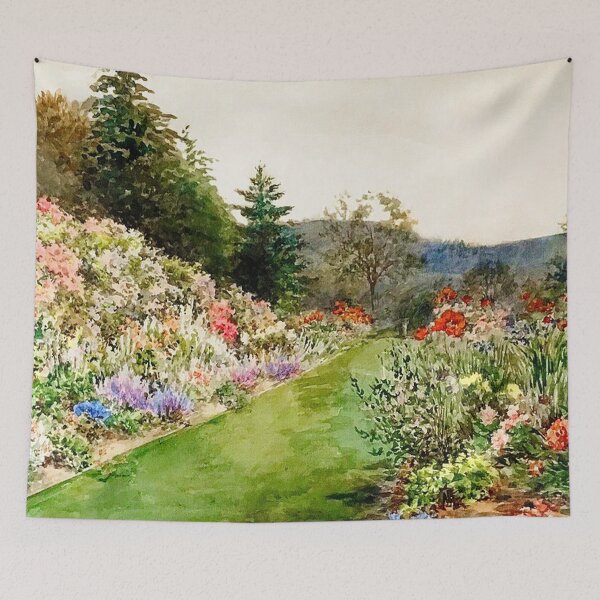 Item preview, Flowering Garden Scene designed and sold by tomorrowsart.