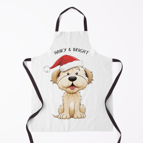 Item preview, Cute Funny Christmas Dog - 'Hairy and Bright' designed and sold by wotsthis.