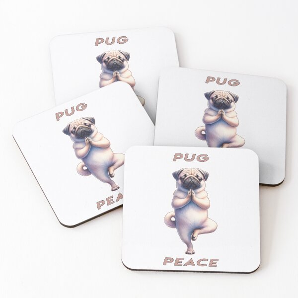 Item preview, Pug Yoga - Pug Peace designed and sold by Mindful-Designs.