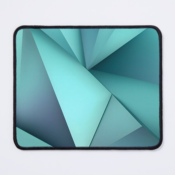 Item preview, Abstract teal geometric colourful shapes designed and sold by workshoot.