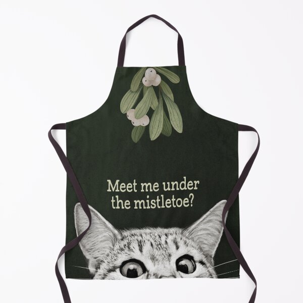 Item preview, Meet Me Under The Mistletoe Cat designed and sold by lauragraves.