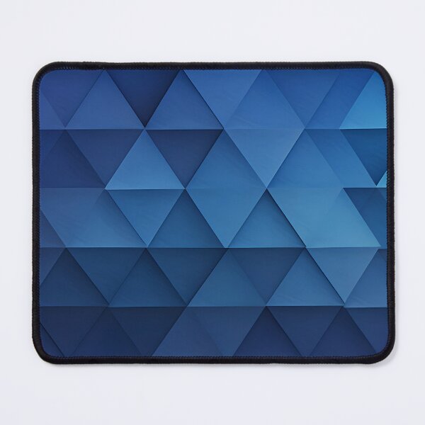 Item preview, Abstract blue geometric colourful shapes designed and sold by workshoot.