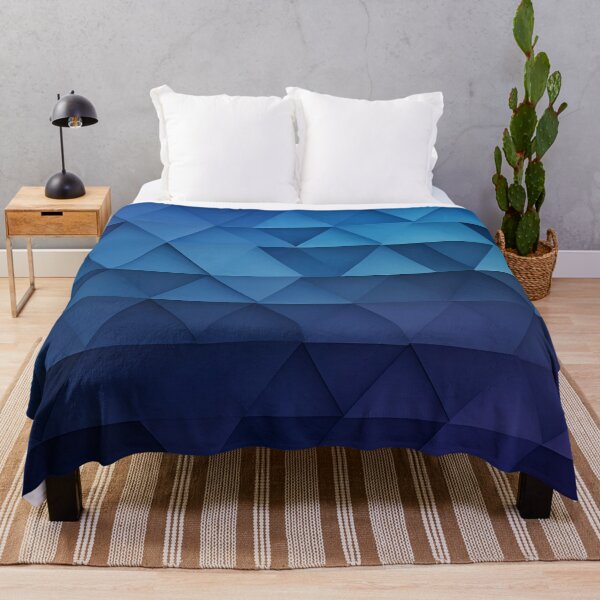 Item preview, Abstract blue geometric colourful shapes designed and sold by workshoot.