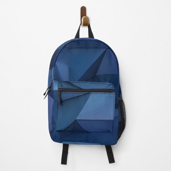 Item preview, Abstract blue geometric colourful shapes designed and sold by workshoot.
