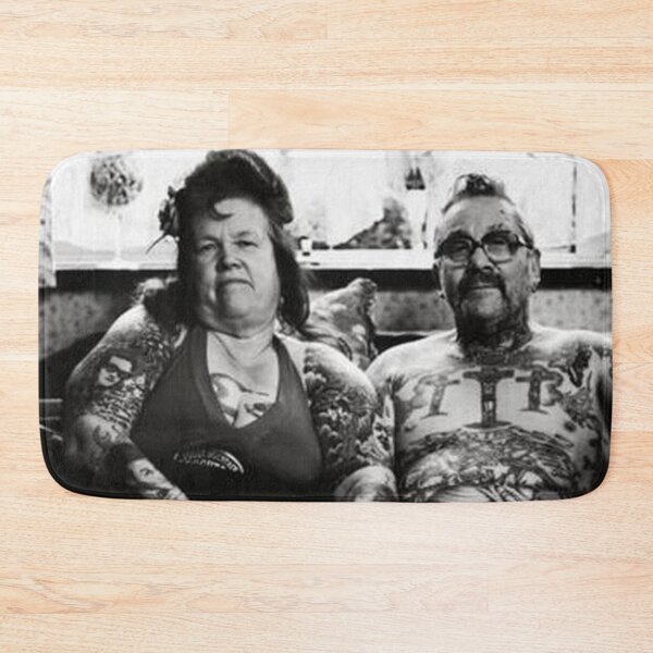 Item preview, vintage tattoo man and woman Grand pather tattooed family designed and sold by Coolstuff4you71.