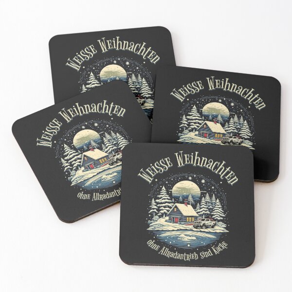 Item preview, A white Christmas without four-wheel drive is shit. Saying in German - funny designed and sold by Pflugart.