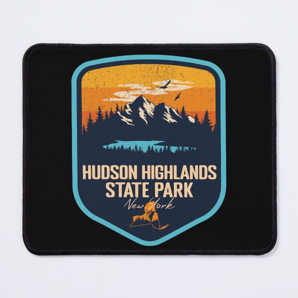 Item preview, Hudson Highlands State Park New York - NY Sunset Grunge Texture Badge Forest and Wilderness designed and sold by mountainfad.