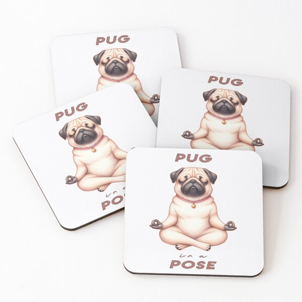 Item preview, Copy of Pug Yoga - Pug in a Pose designed and sold by Mindful-Designs.