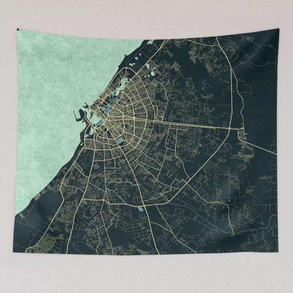 Item preview, Benghazi City Map of Cyrenaica, Libya - Summer designed and sold by deMAP.