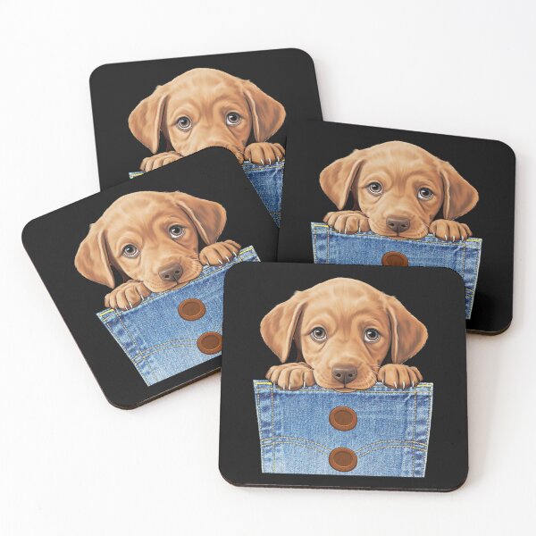 Item preview, Labrador Retriever Dog in Pocket Cute Puppy Lover Gifts designed and sold by Sasikharn.