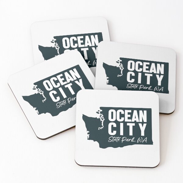 Item preview, Ocean City State Park Washington Map designed and sold by bivenart.
